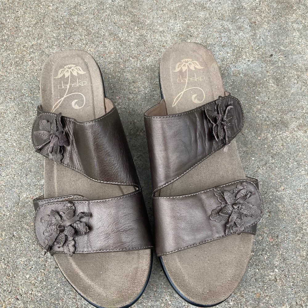 Dansko Brown Sandals Comfortable Slip-On size 41